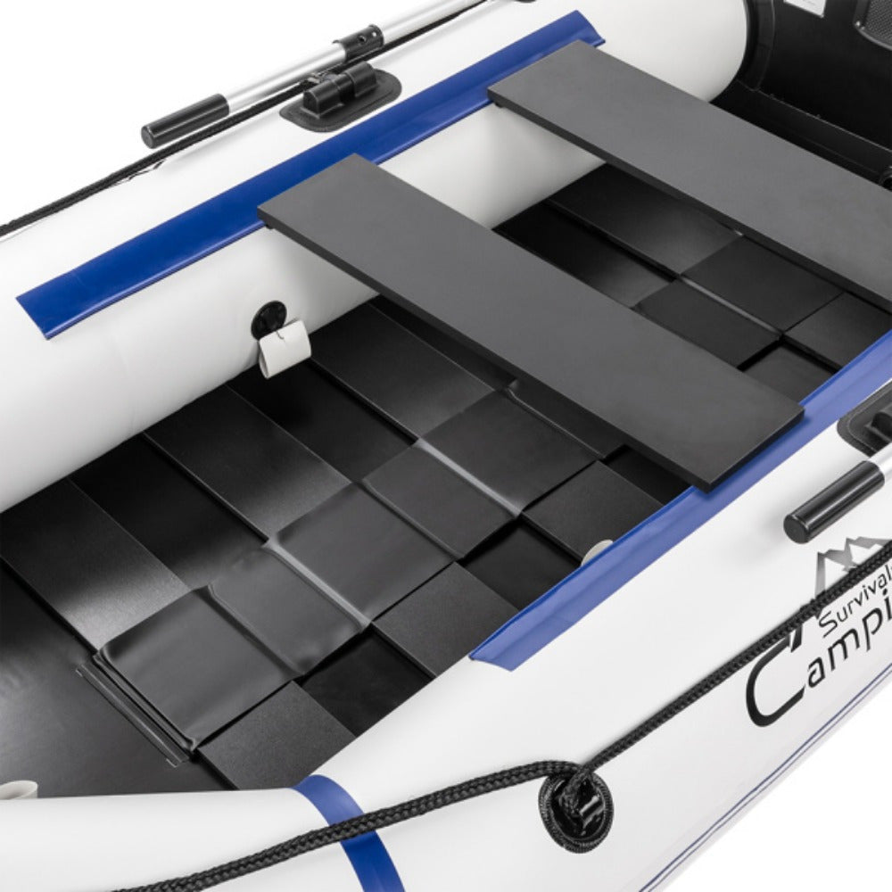 10ft Inflatable rubber dinghy thickened hard bottom kayak hovercraft fishing boat inflatable boat life-saving motorboat assault boat