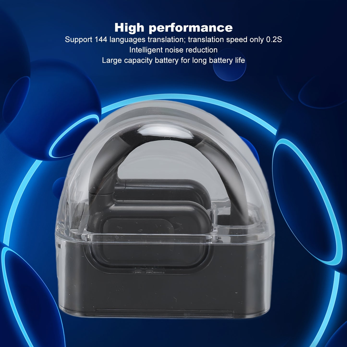 144 Languages Supported Rechargeable Wireless Translator Earbuds with 3 Modes, BT 5.3, and Music/Call/Sports Functionality