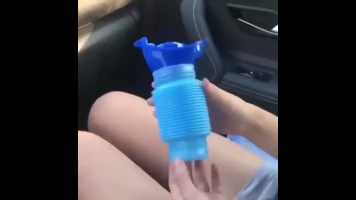 1pc Collapsible Portable Travel Urinal For Men, Women, And Children - Reusable Urinal For Camping And Long Trips