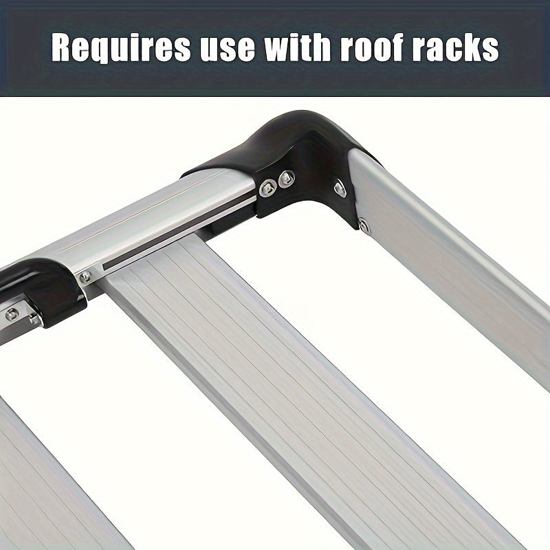 63 x 43 Inch Roof Cargo Rack, 165Lbs Capacity Aluminum Roof Cargo Rack, Roof Basket for SUVs, Cars, and Trucks, Sliver