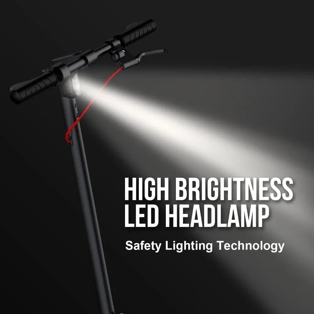 Electric Scooter 450W Powerful Motor,8.5”Honeycomb Solid Tires,Anti-Theft Lock,Wide Deck Portable & Folding e Scooter for Adults