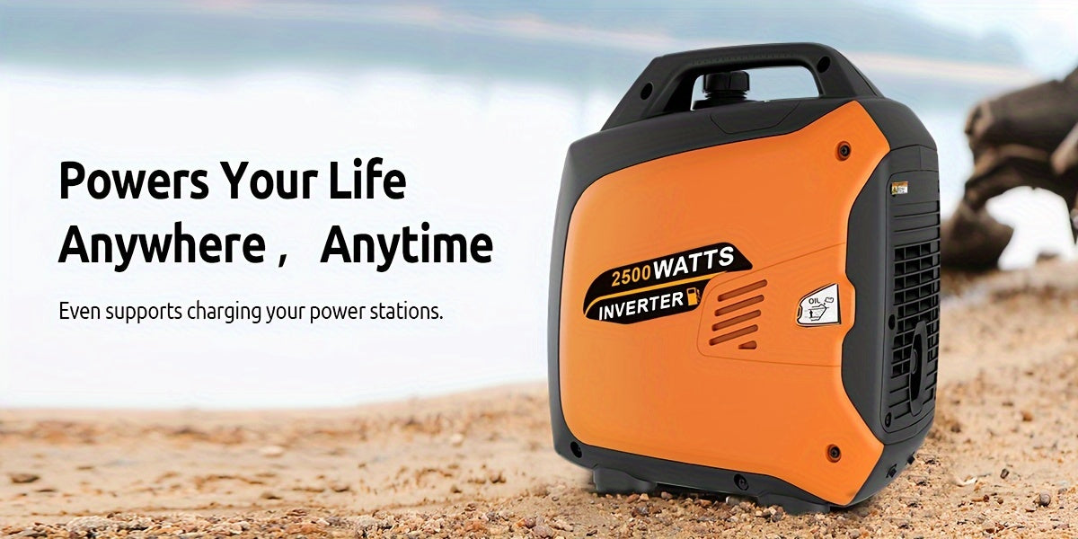 Efurden 2500W Portable Outdoor Generator With Two 120V AC Sockets And USB Interface, Suitable For Camping, Picnicking, RV, Home Emergency, Compliant With CARB Standards, Lightweight, Outdoor Best-selling Products