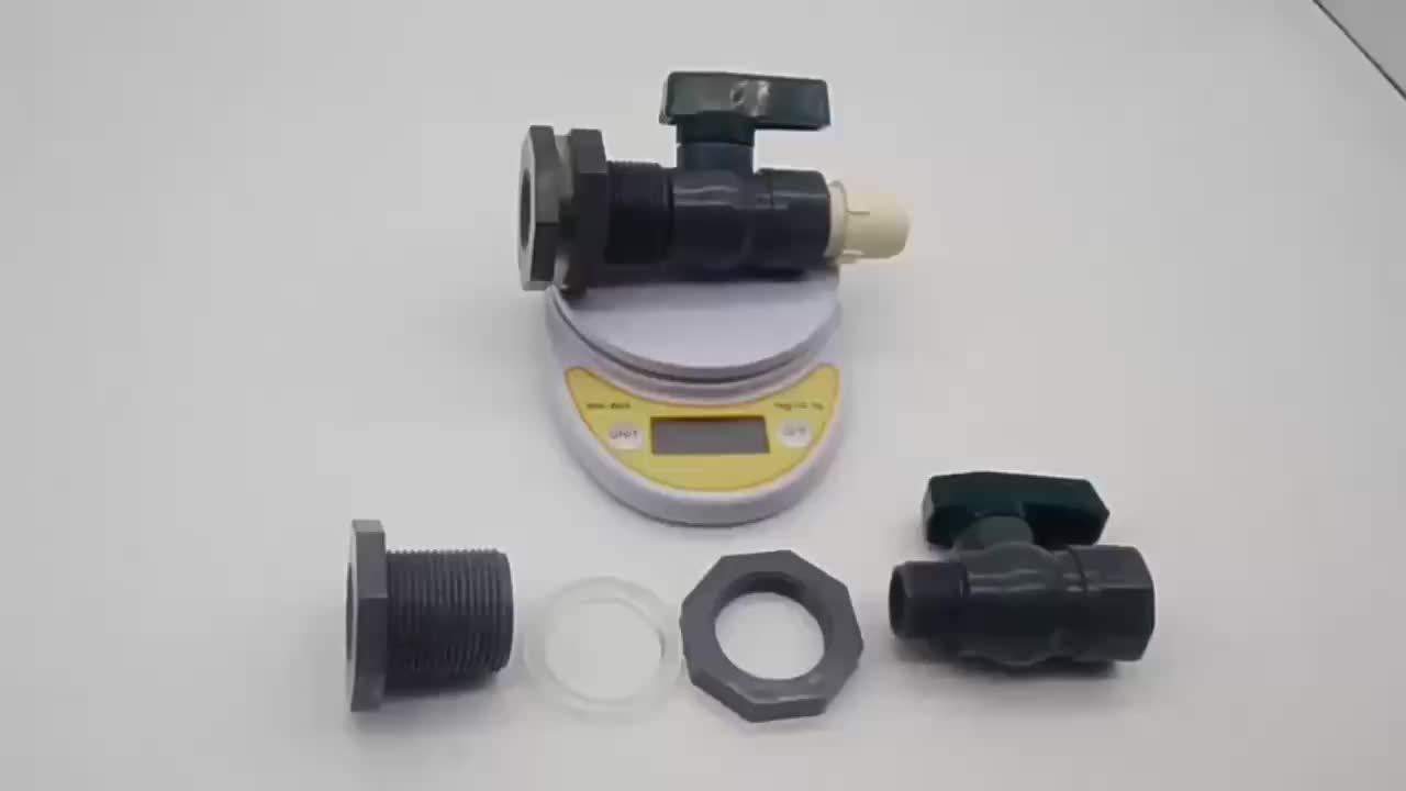 1pc Classic Style Large Capacity PVC Water Barrel Spigot Kit - Universal Thread Connection, Wall Mountable, Includes Installation Hardware, Durable Plastic Material, Perfect for Garden and Rain Barrel Water Storage