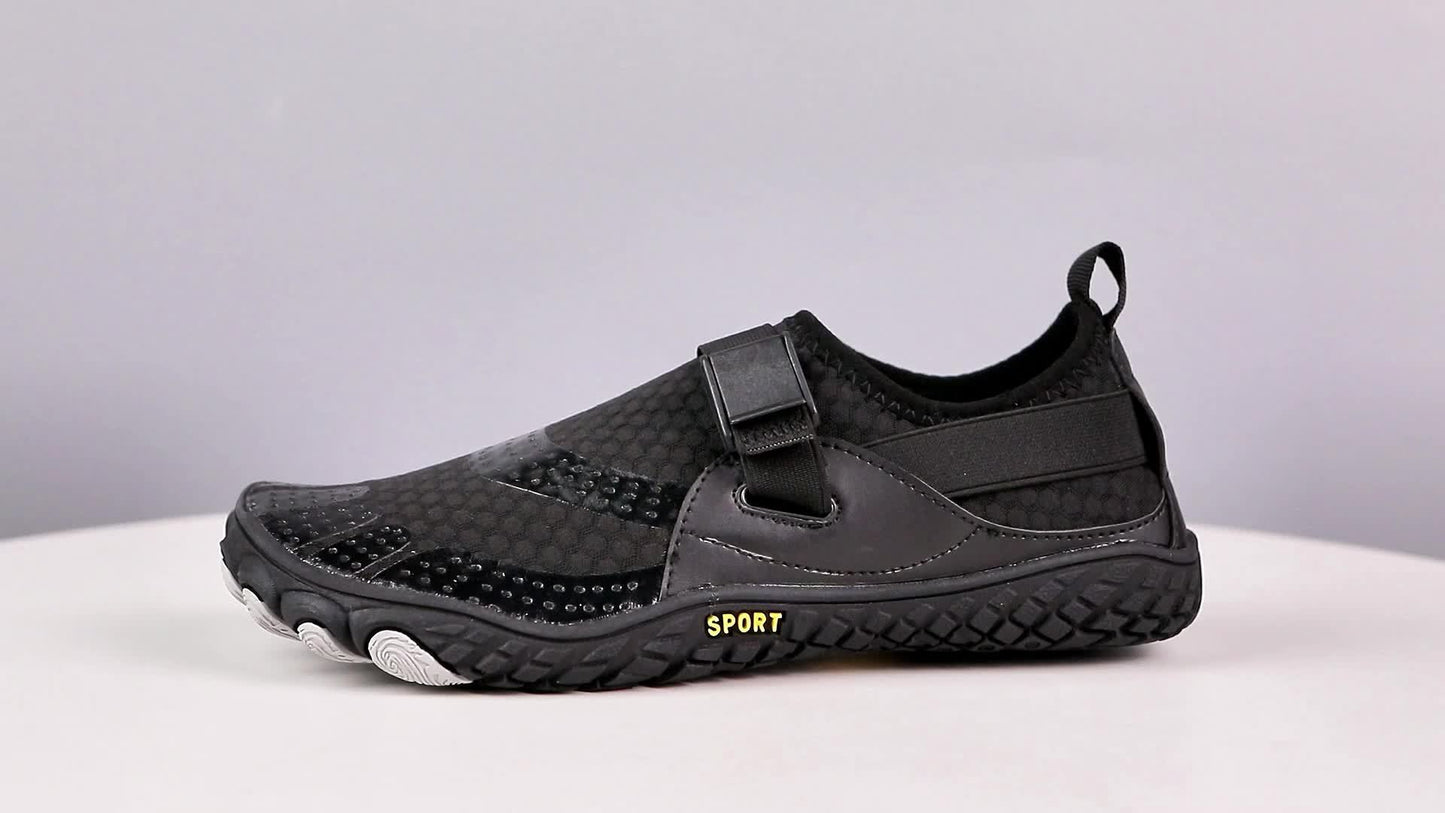 Mens Bare Water Shoes - Ultra-Breathable, Ultra-Quick Drying, Anti-Slip Sole - Ideal for Summer Beach Adventures, Pool Swimming, Outdoor Excursions