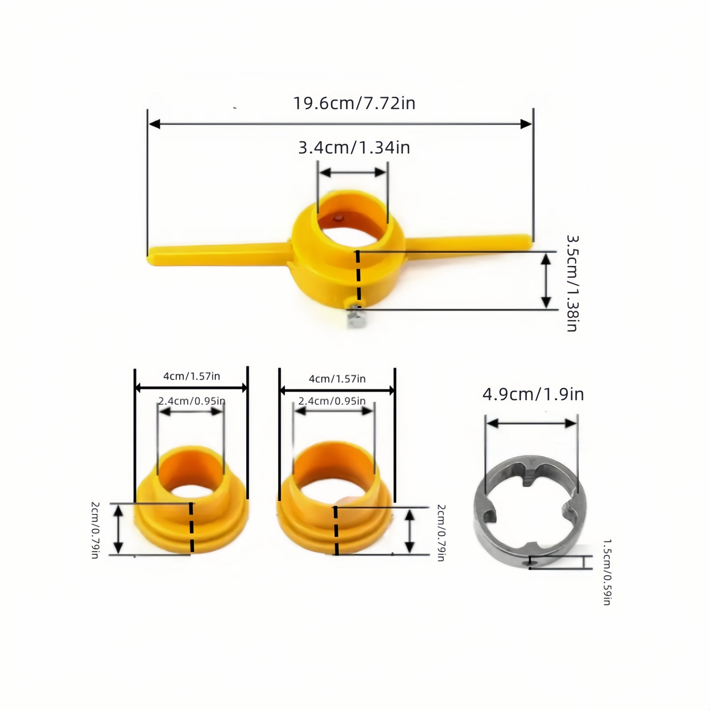 6-Piece Premium PVC Threading Tool Set - High-Quality Threaders & Durable Moulds for 1/2, 3/4, 1 Pipes - Ultimate Hand Tool Kit for Seamless PVC Projects