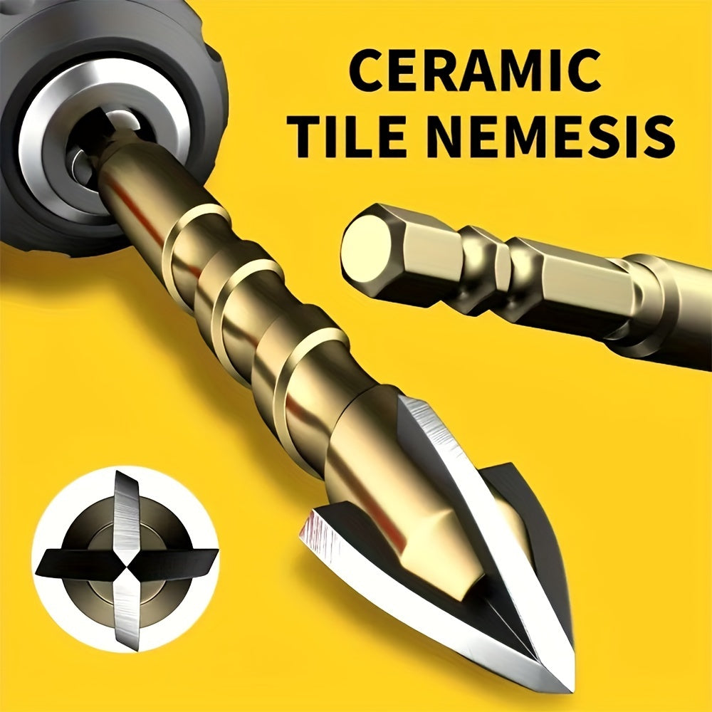 7pcs/set Multi-purpose High-hardness Tungsten Steel Alloy Four-edged Cross-hexagonal