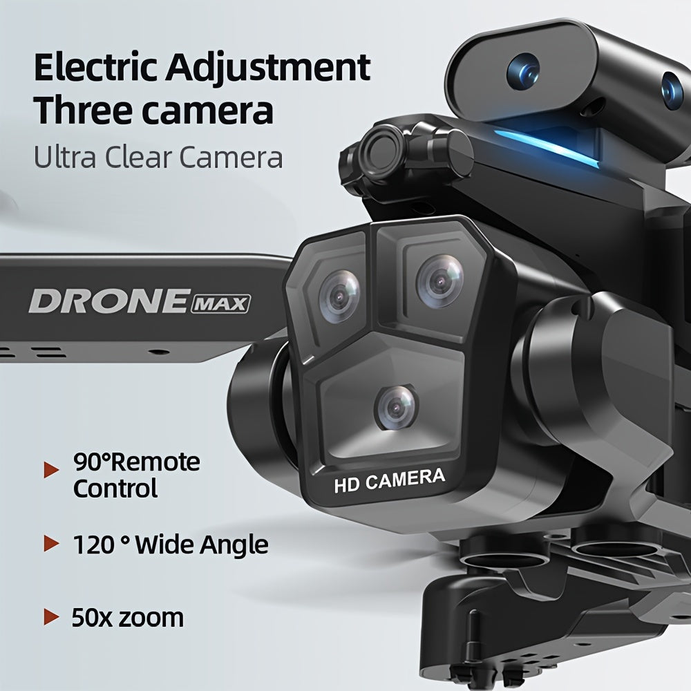 C10 Drone With Aerial Camera Three, 360° Infrared Obstacle Avoidance, Remote Control Boys And Girls Gifts, Outdoor Games