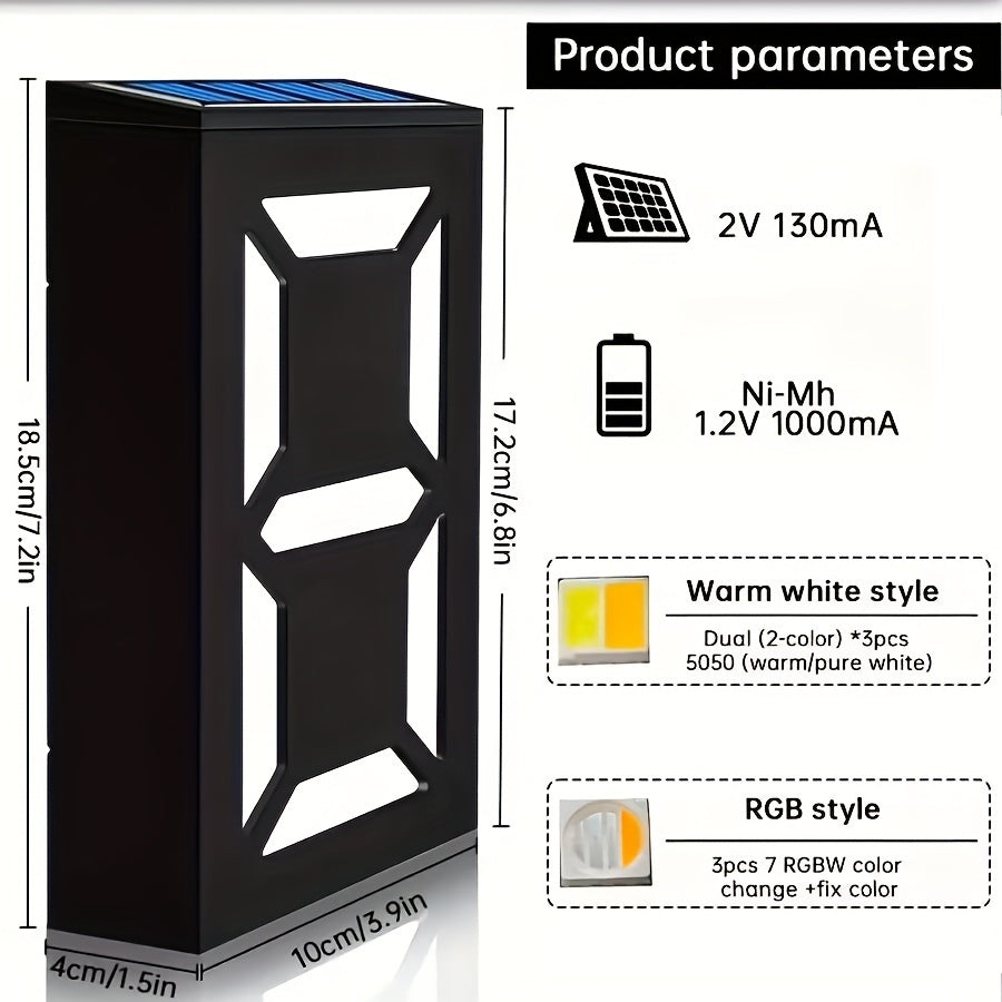 1pc Stylish Solar LED House Number Sign - Durable, Waterproof & Customizable - Bright Colorful LED Illumination for Easy Wall Mounting