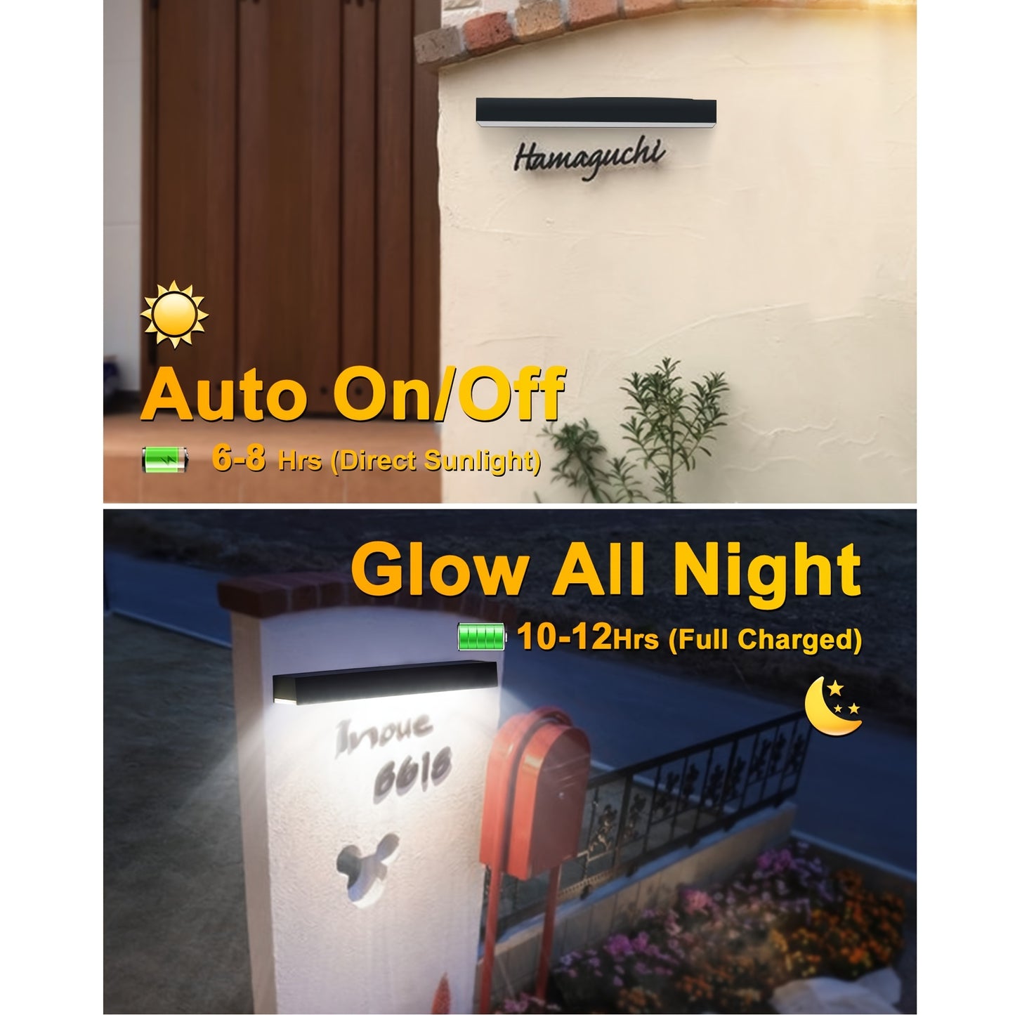 1pc/2pcs Solar Sign Light Outdoor, Solar Address Sign Lights Open House Signs for Real Estate, Outdoor Led Sign Lights, Solar Outdoor Sign Lighting for Commercial Signage, Real Estate Sign Posts