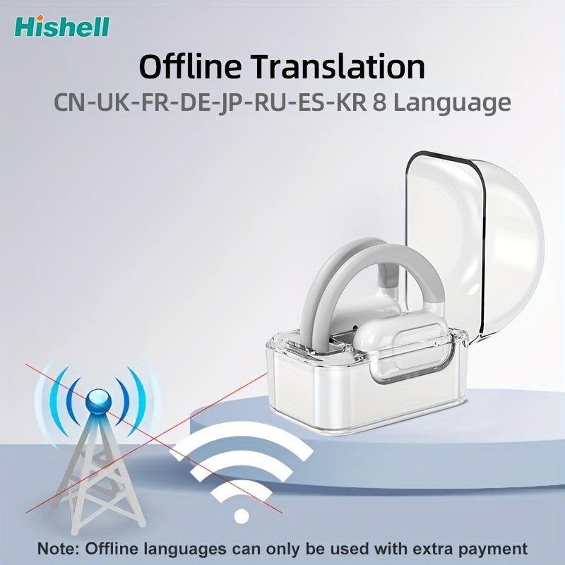 144-Language Instant Translator Earbuds - Seamless 2-Way Communication - Smart Headset for Music, Calls, iOS & Android Compatibility
