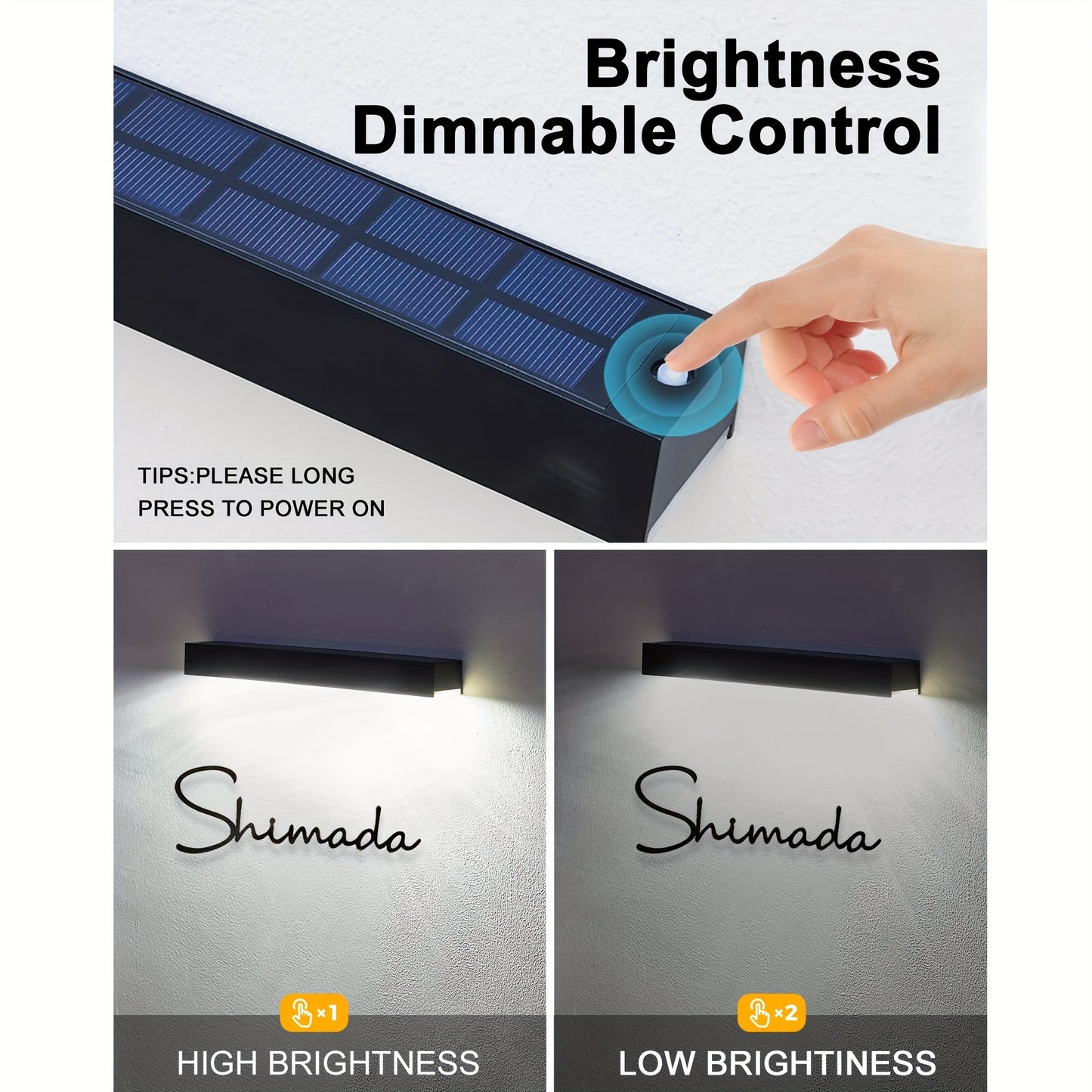 1pc/2pcs Solar Sign Light Outdoor, Solar Address Sign Lights Open House Signs for Real Estate, Outdoor Led Sign Lights, Solar Outdoor Sign Lighting for Commercial Signage, Real Estate Sign Posts