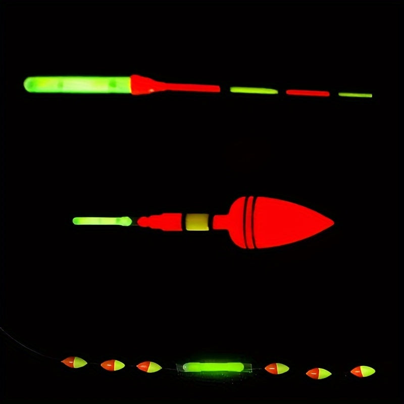 100pcs Glow-in-the-Dark Fishing Kit - Illuminates in the Dark for Enhanced Visibility, Boosts Catch Rate, and Enhances Fishing Experience - Complete Fishing Kit with Rod and Accessories for Extended Use
