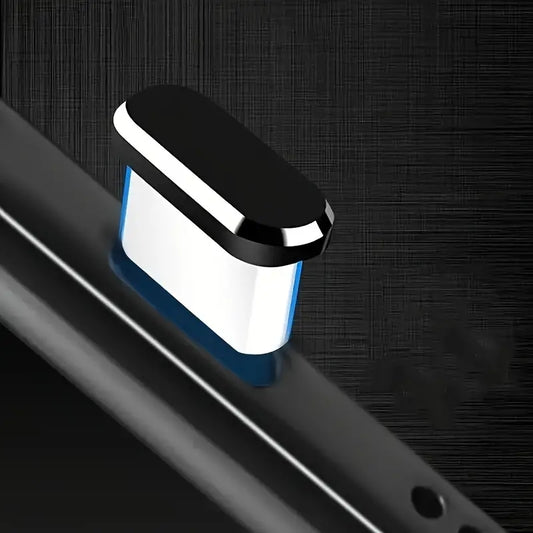 Colorful Metal Type-C Dust Cap - Durable Charger Port Protection & Easy Insert