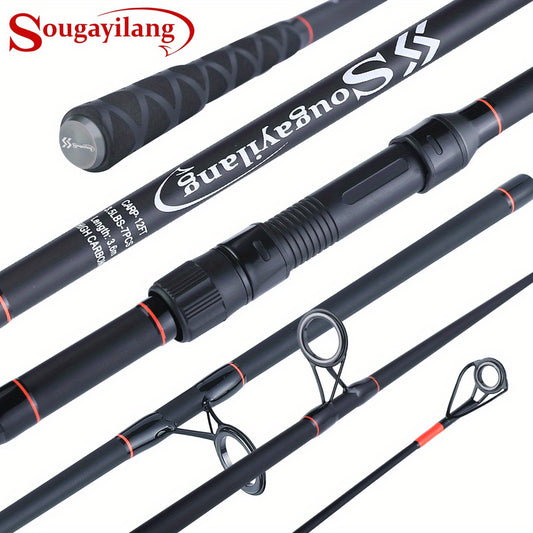 Sougayilang [for Advanced Anglers] Fishing Rod Carbon Fiber Carp Rod, 3m/9.84ft 3.6m/11.81ft 6/7-piece Fishing Pole, Comfortable Handle For Carp Fishing