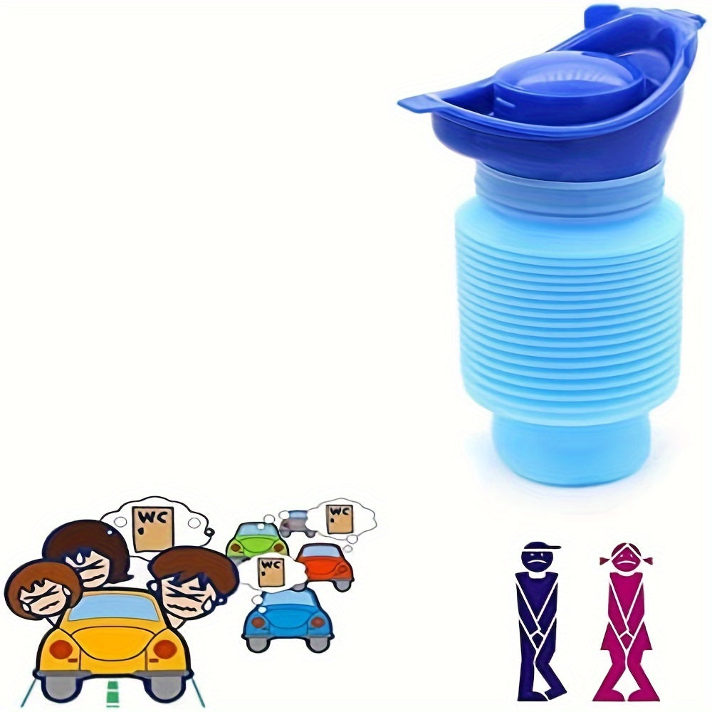 1pc Collapsible Portable Travel Urinal For Men, Women, And Children - Reusable Urinal For Camping And Long Trips