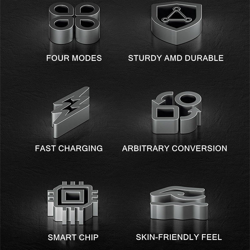 60W Multi-Device Fast Charging Cable - 4-in-1 USB Connectivity for iPhone, Samsung, Xiaomi - Durable Tablet Charger with Quick Charge Functionality for On-the-Go Convenience