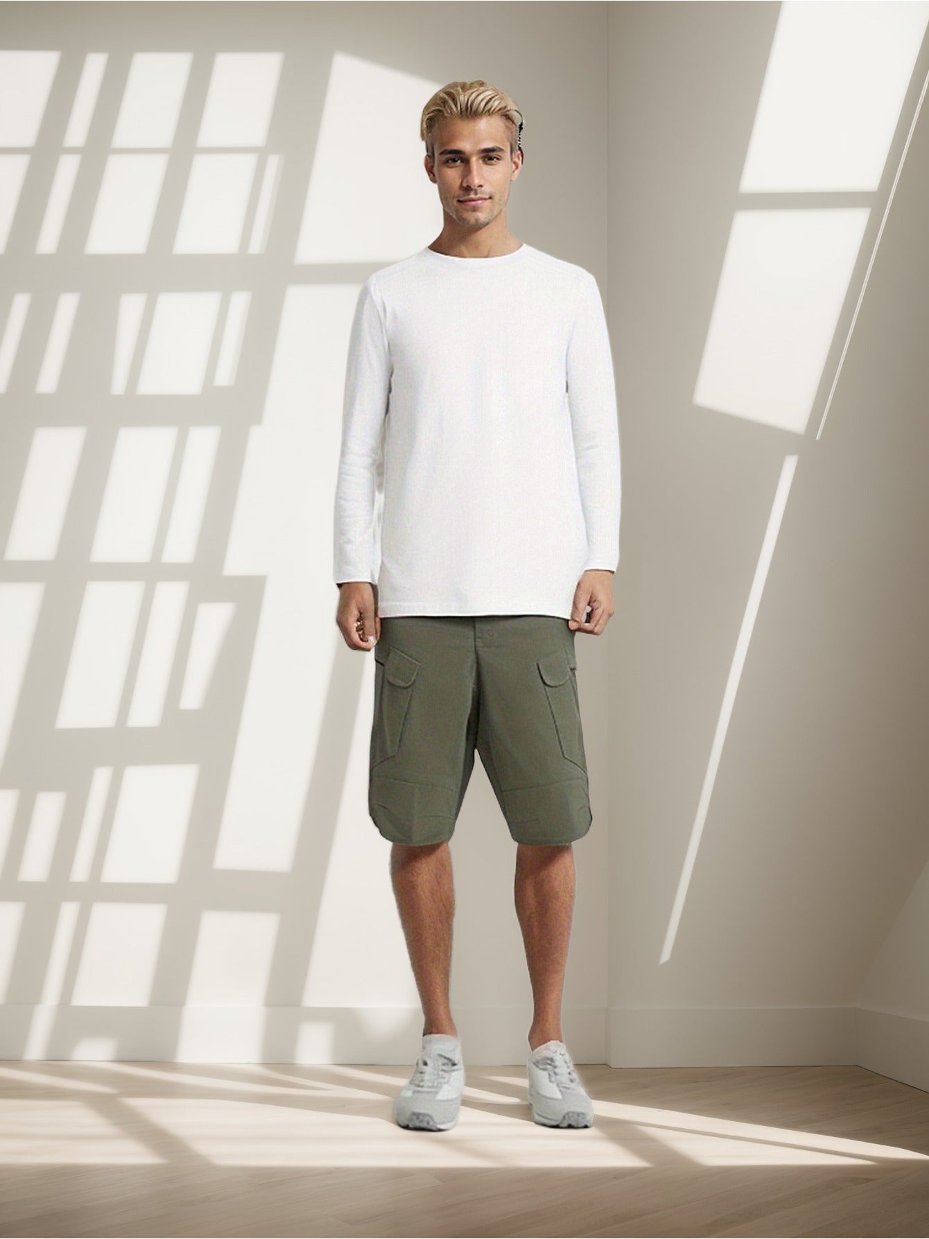 Tactical Cargo Workout Shorts for Men Outdoor Hiking Fishing Combat Casual Work Short Multi Pockets Lightweight Quick Dry Breathable Cargo Shorts