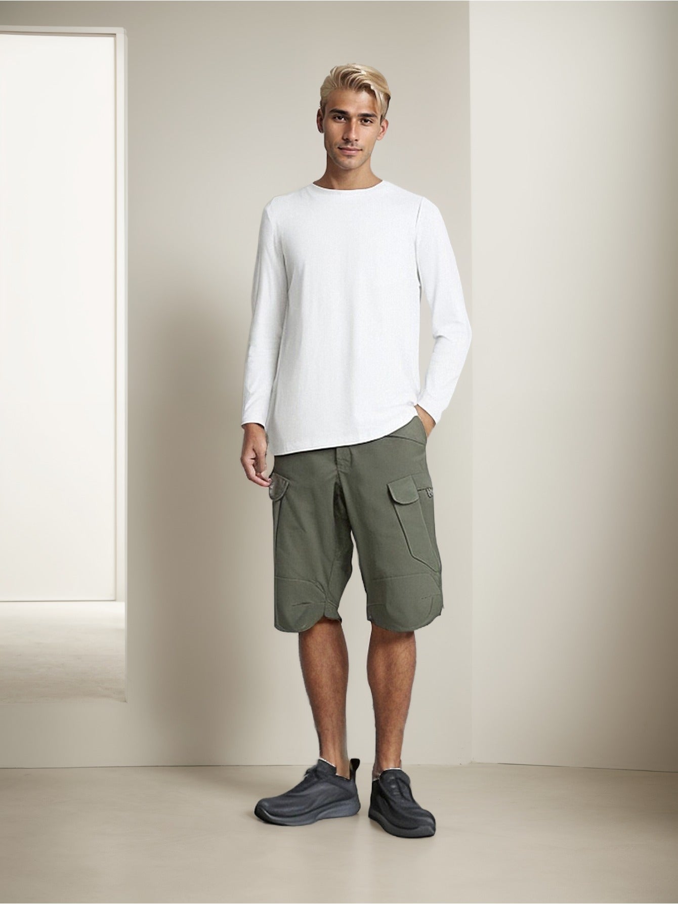 Tactical Cargo Workout Shorts for Men Outdoor Hiking Fishing Combat Casual Work Short Multi Pockets Lightweight Quick Dry Breathable Cargo Shorts