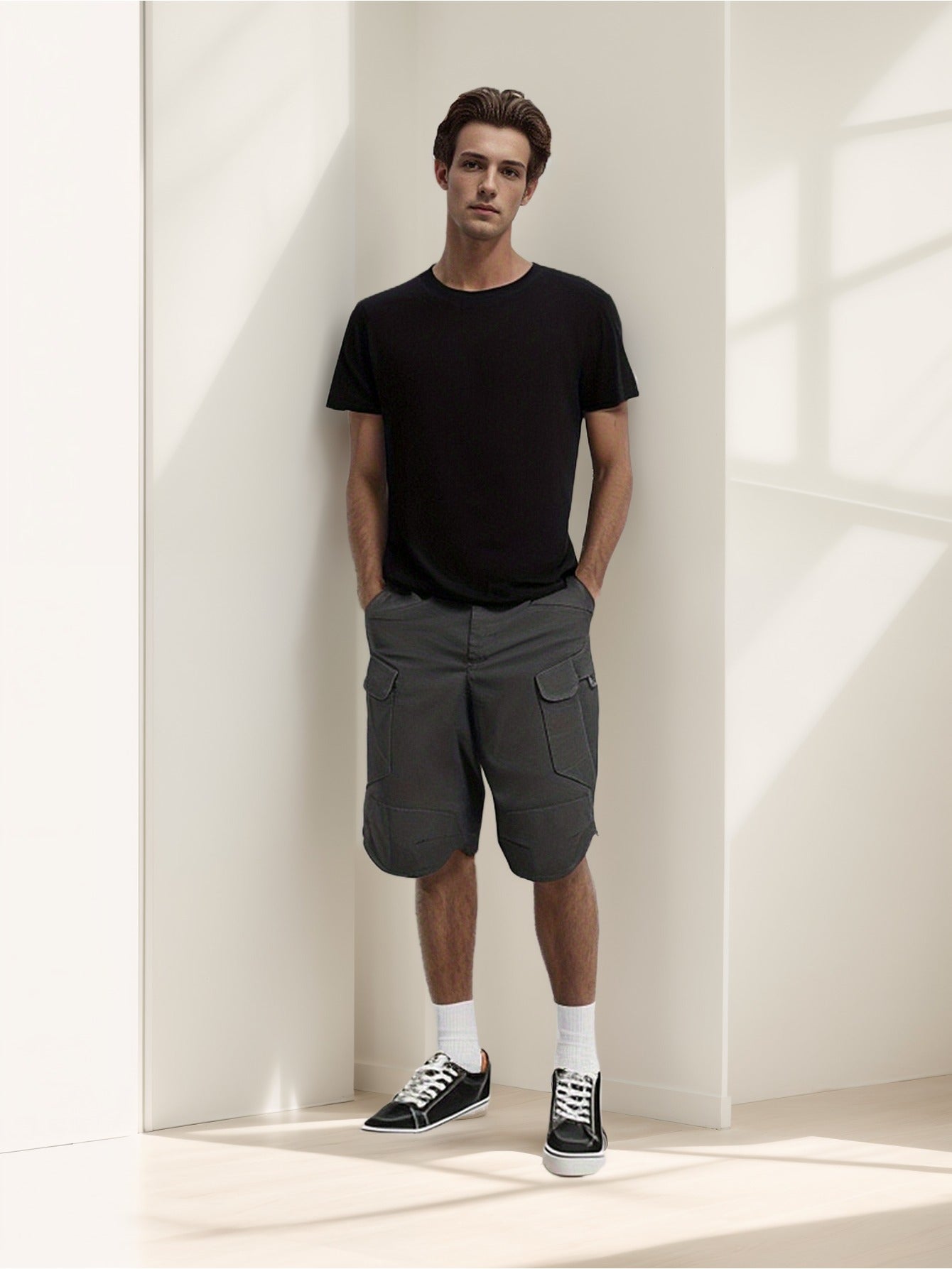 Tactical Cargo Workout Shorts for Men Outdoor Hiking Fishing Combat Casual Work Short Multi Pockets Lightweight Quick Dry Breathable Cargo Shorts