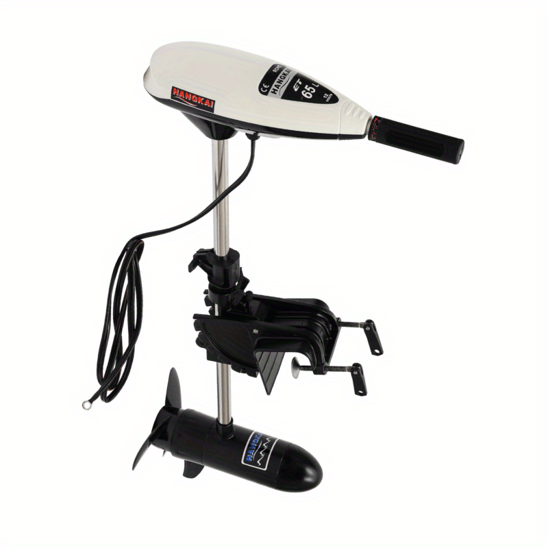 OUKANING 12V Electric Outboard Trolling Motor, Brush Motor, 65LB Thrust, Suitable For Fishing Boat