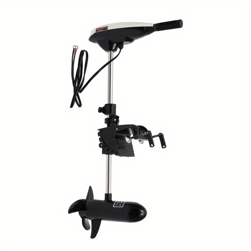 OUKANING 12V Electric Outboard Trolling Motor, Brush Motor, 65LB Thrust, Suitable For Fishing Boat