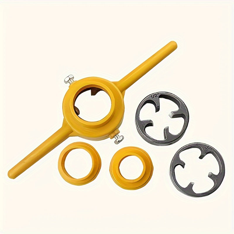 6-Piece Premium PVC Threading Tool Set - High-Quality Threaders & Durable Moulds for 1/2, 3/4, 1 Pipes - Ultimate Hand Tool Kit for Seamless PVC Projects