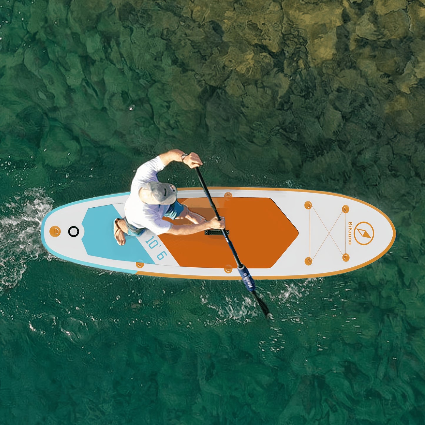 Inflatable Stand Up Paddle Board With SUP Accessories, Anti-Slip EVA Deck, Inflatable Paddle Boards For Adults & Youth Of All Skill Levels