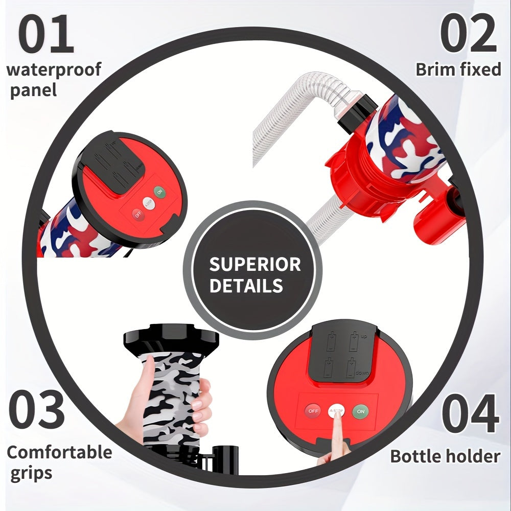 S&L-Winyer Fuel Wizard Automatic Transfer Pump - Effortless, Portable & Smart Auto On/Off - Hassle-Free AA Battery Power (Battery Not Included)