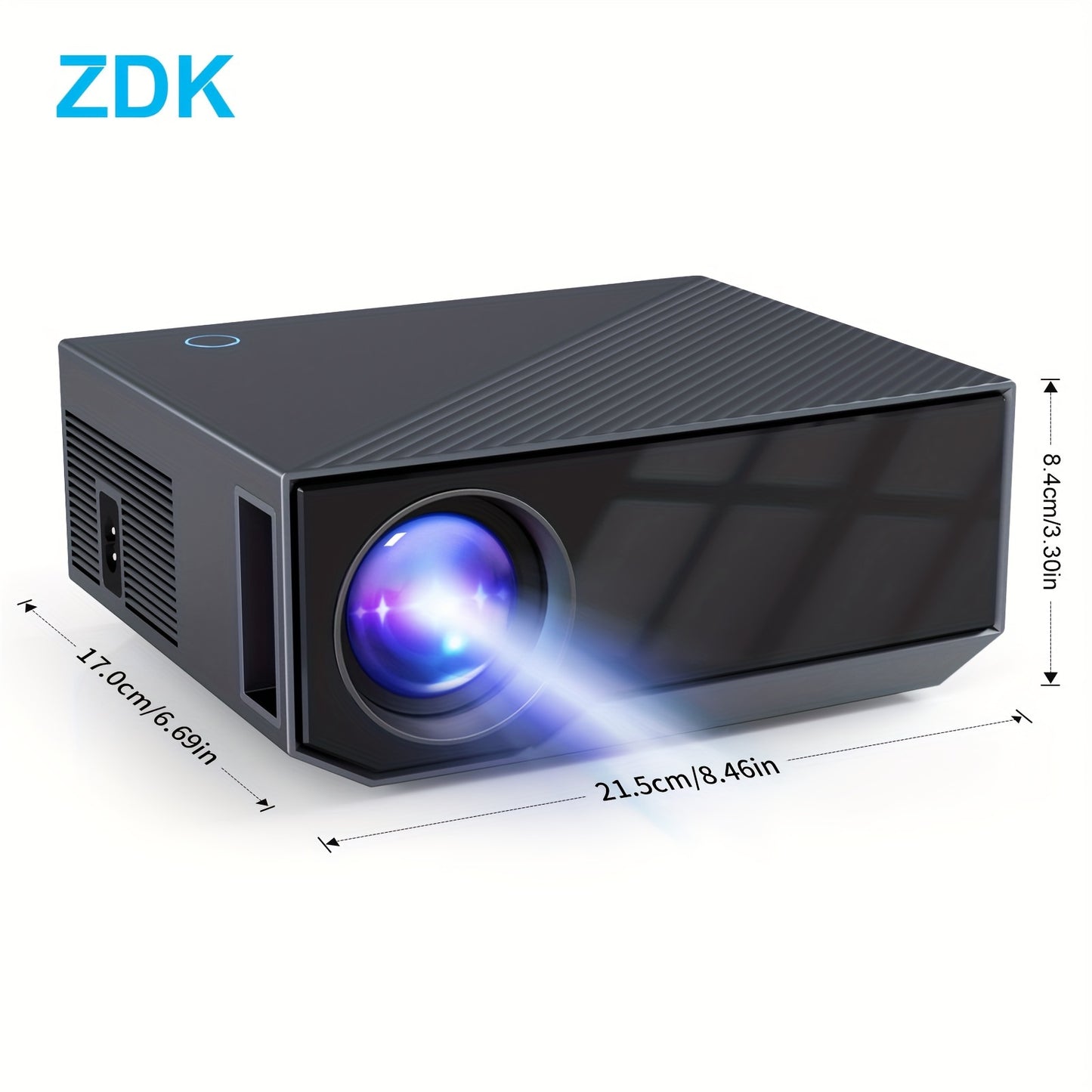 16000 Lumens 5G WiFi Projector - Stunning Full HD 1080P Resolution, Universal Compatibility with Smartphones, TV Stick, PS5, XBOX - Latest 2024 Model for Home Cinema and Immersive Entertainment