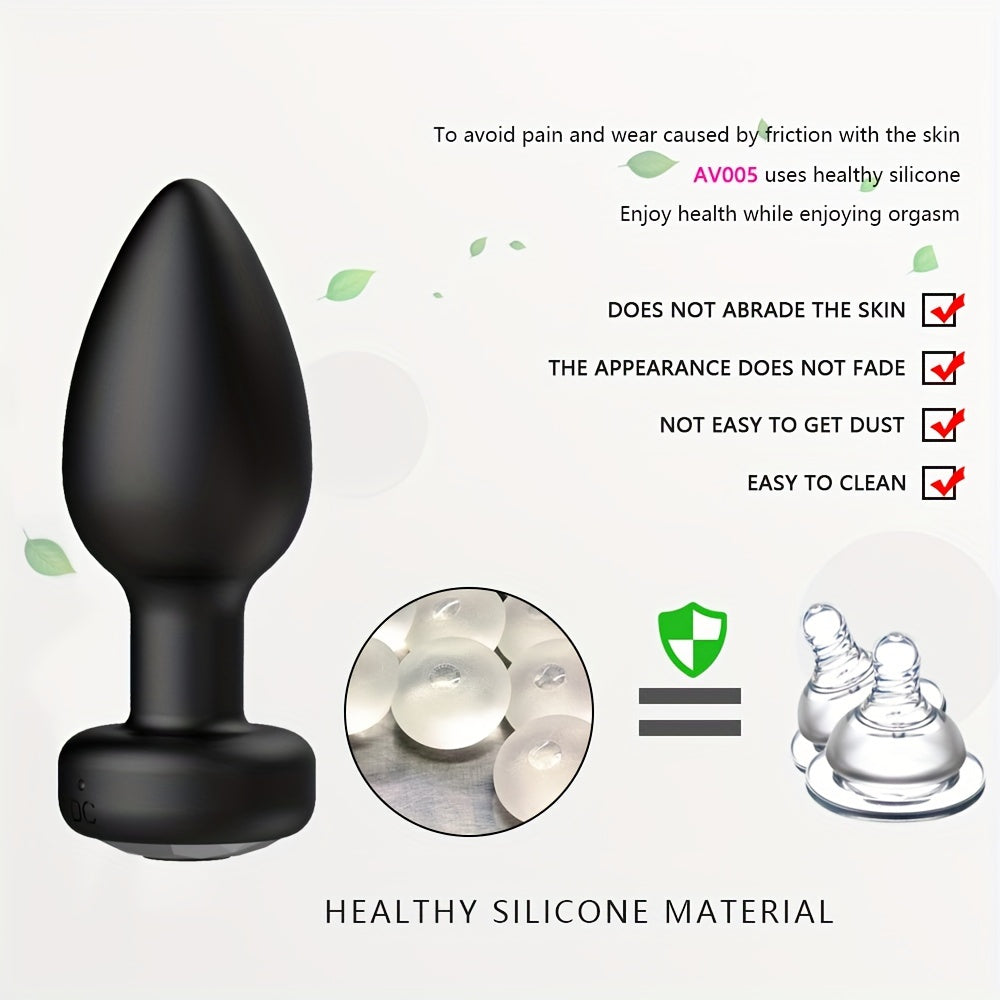 Anal Vibrator with Wireless Remote Control: Adult Sex Toy for Men and Women - Prostate and Vagina Stimulator - Dildo Anal Plug - Silicone Erotic Massager - USB Charging - Lithium Battery