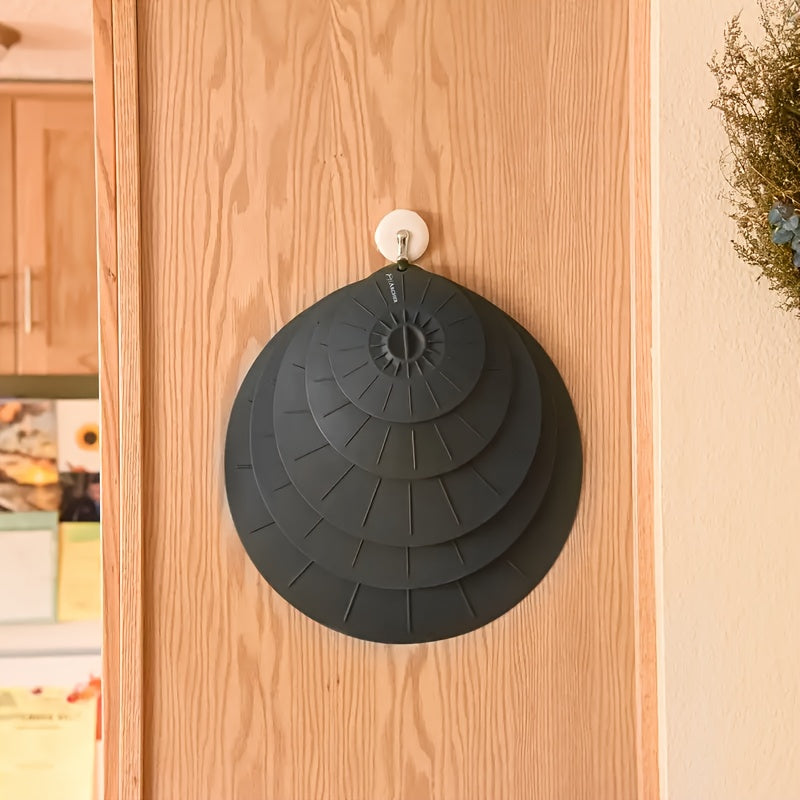 5-Piece Set Multi-Size Silicone Lids - Heat-Resistant, Microwave & Stovetop Safe Covers - Versatile Seal for Kitchenware