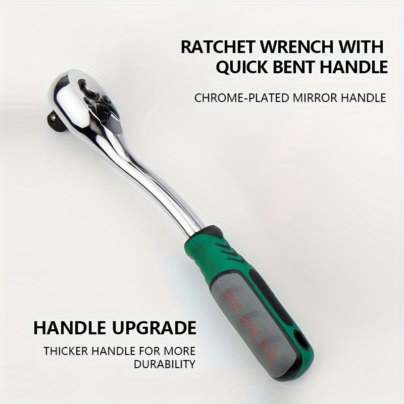 151-Piece Socket Wrench Set - Chrome Vanadium Steel, Ratchet Spanners, Multifunctional Hand Tool Kit for Car, Motorcycle, Boat Repairs & Home Use