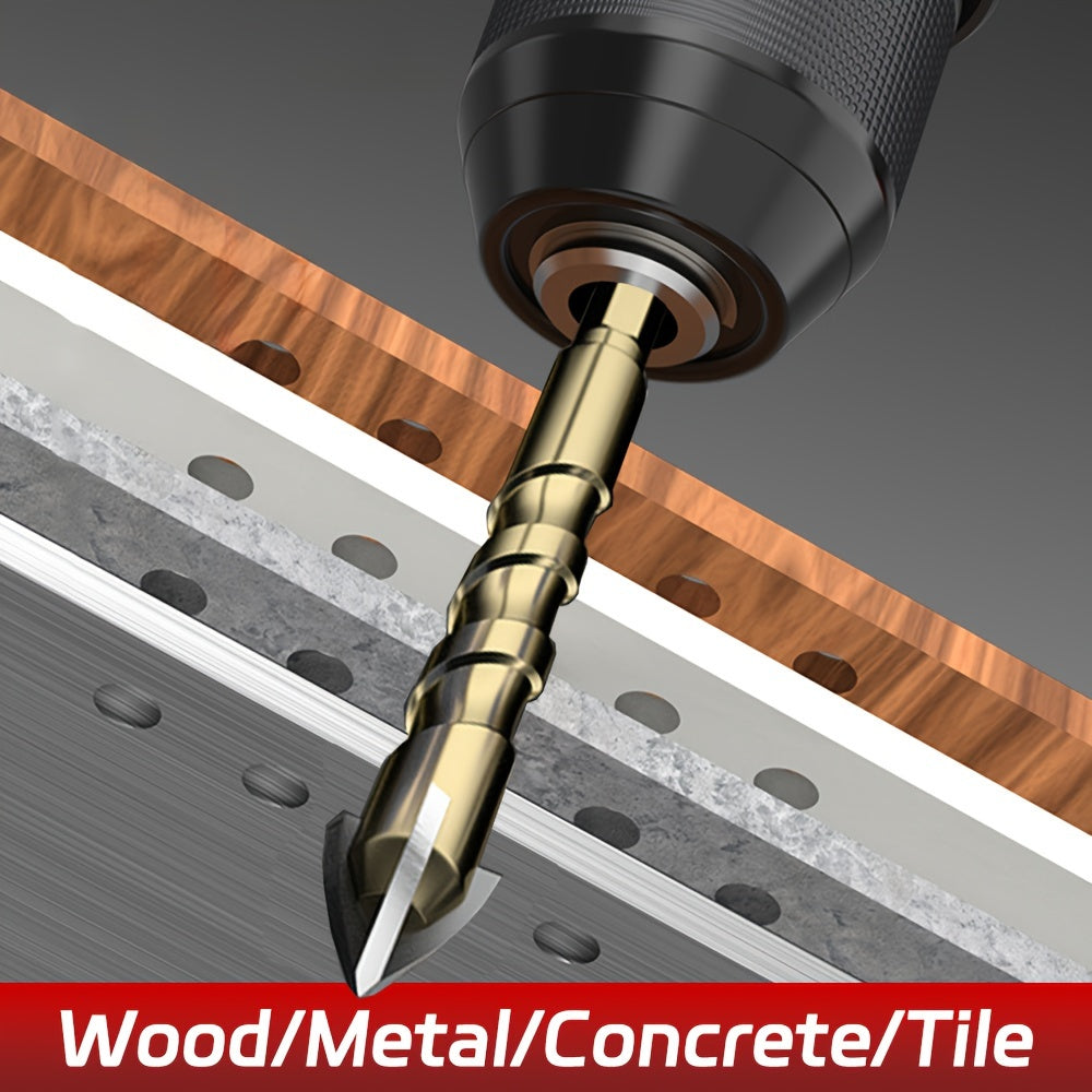 7pcs/set Multi-purpose High-hardness Tungsten Steel Alloy Four-edged Cross-hexagonal