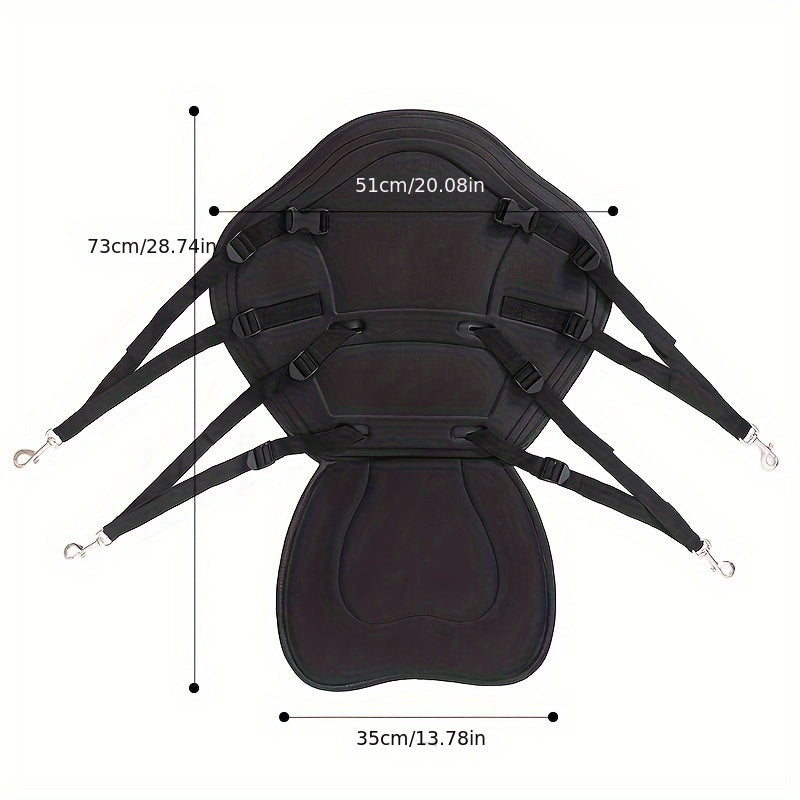 Luxury Inflatable Kayak Seat Backrest - Universal Fit, Adjustable, Comfortable, Oxford Cloth Construction, Durable, Portable, and Easy to Install - Perfect for Kayak Surfing Board Enthusiasts