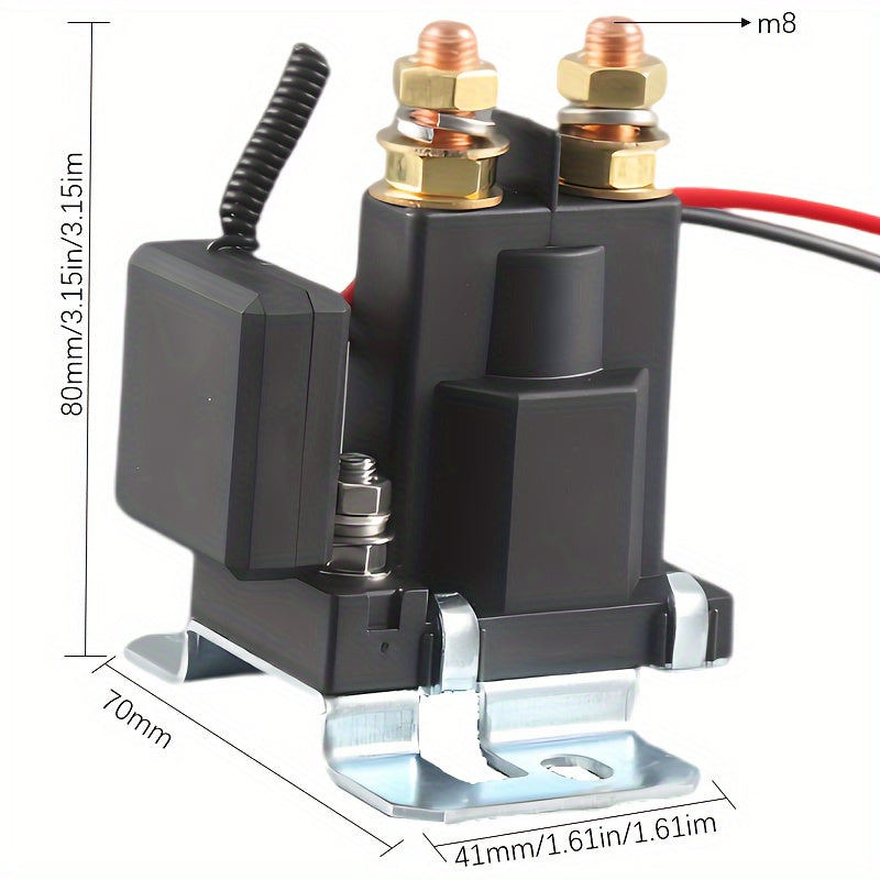 500A 12V Wireless Remote Car Battery Disconnect Switch - Relay Isolator For Rvs, Cars, Motorcycles & Boats