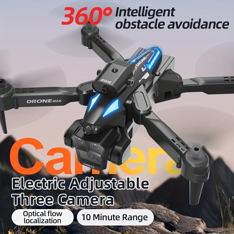 C10 Drone With Aerial Camera Three, 360° Infrared Obstacle Avoidance, Remote Control Boys And Girls Gifts, Outdoor Games