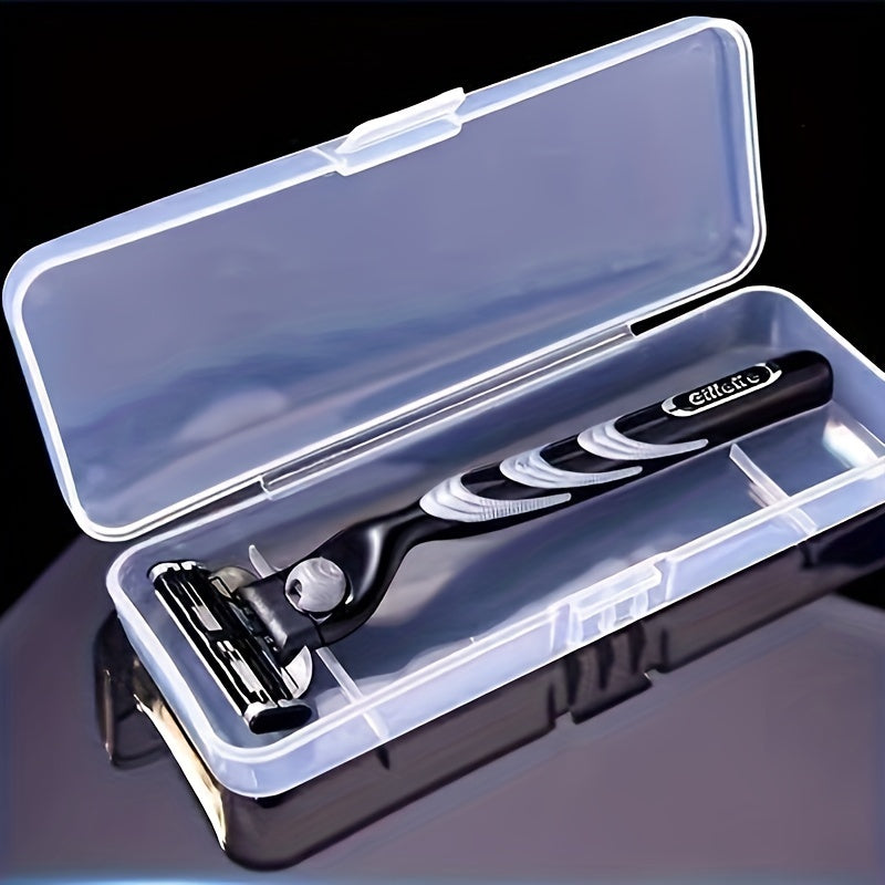 Precision Master Manual Shaver Set - 5-Blade System, Durable & Compact, Travel Case Included - Choose from 4/8/10 Blades for Ultimate Convenience