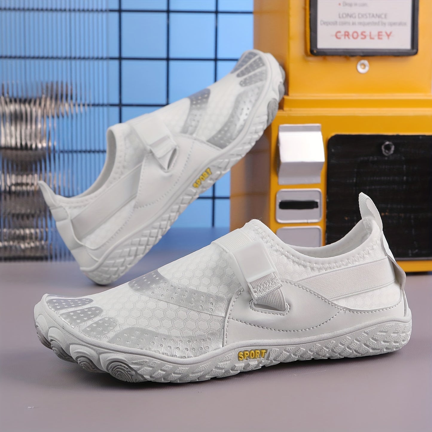 Mens Bare Water Shoes - Ultra-Breathable, Ultra-Quick Drying, Anti-Slip Sole - Ideal for Summer Beach Adventures, Pool Swimming, Outdoor Excursions