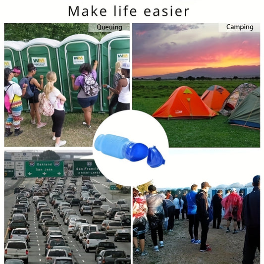 1pc Collapsible Portable Travel Urinal For Men, Women, And Children - Reusable Urinal For Camping And Long Trips
