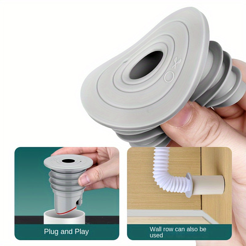 1pc Premium Anti-Backflow Odor Blocker - Advanced Sewer & Sink Protector - Universal Fit with Silicone Sealing Ring & Drain Plug
