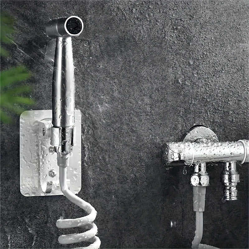 304 Stainless Steel Toilet Booster Sprayer - No-Drill Installation, High-Pressure Flushing & Personal Cleaning, Durable & Versatile Shower-Spray Gun