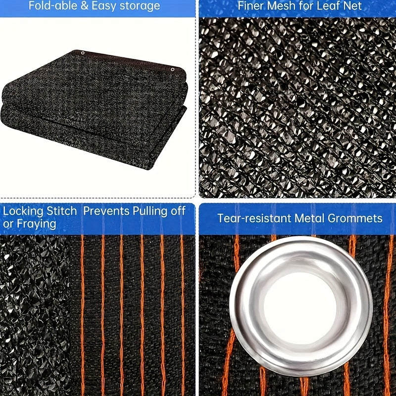 All-Weather Leaf Net Pool Cover - Uv & Scratch Resistant, Fits Above & Underground Pools, Includes Multiple Components