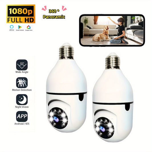 New HD 1080P 2.4Ghz Wifi E27 Light Bulb IP Camera Smart Home Security Video Surveillance Network