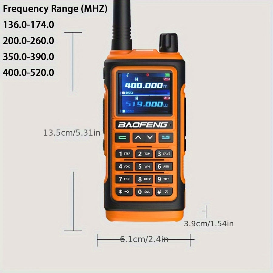 Baofeng UV17 Pro Max 2023 - 999-Channel Long-Range Walkie Talkie with Type-C Fast Charge, LED Light, VHF/UHF, Waterproof for Outdoor Adventures