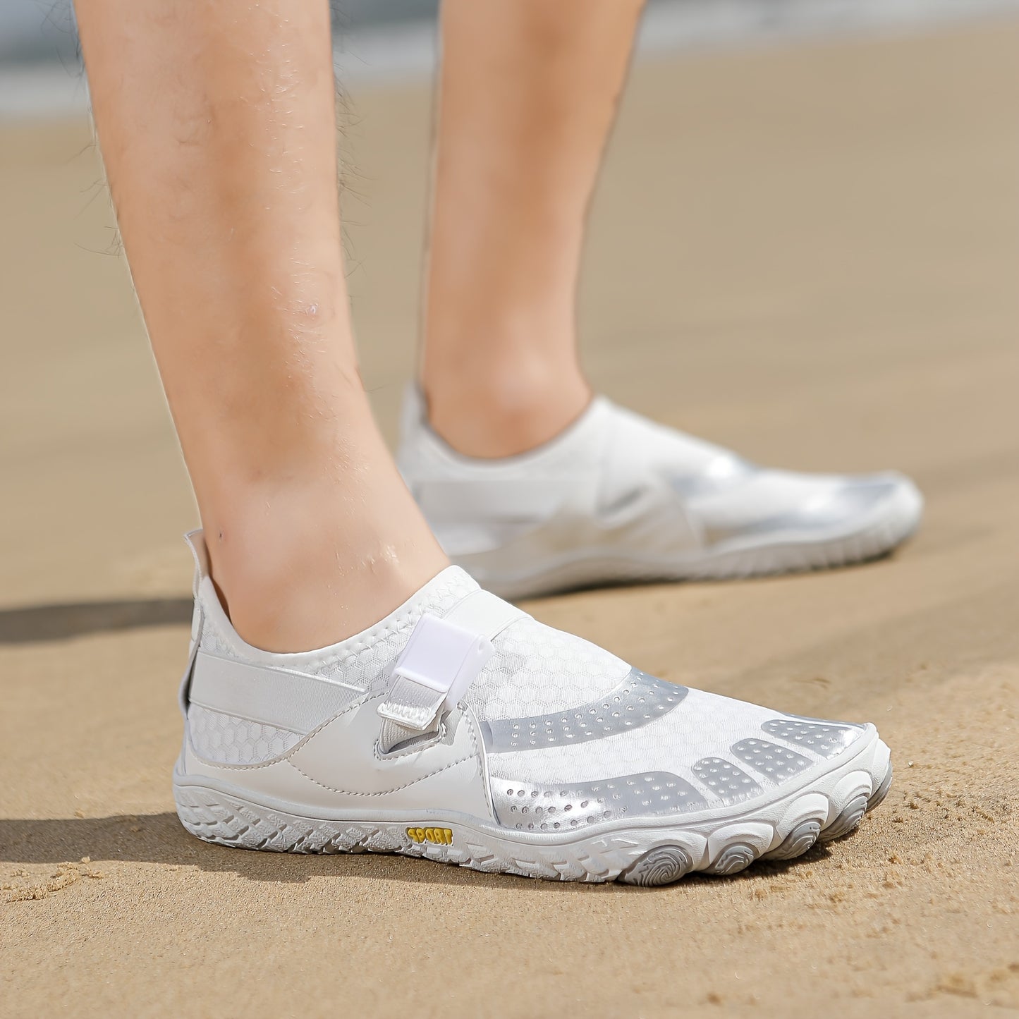 Mens Bare Water Shoes - Ultra-Breathable, Ultra-Quick Drying, Anti-Slip Sole - Ideal for Summer Beach Adventures, Pool Swimming, Outdoor Excursions