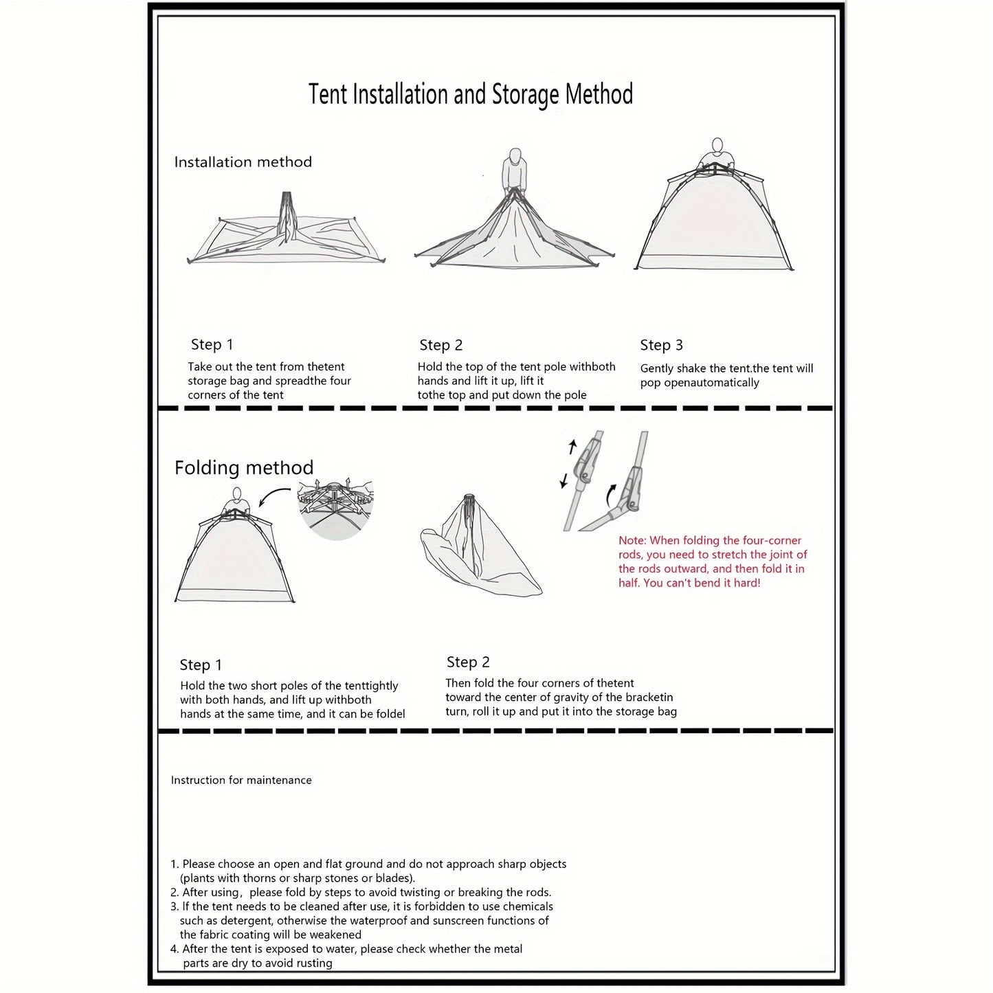 3-4 Person Pop-up Camping Tent - Automatic Instant Shelter, Waterproof & UV Guard, Mosquito-Free, Well-Ventilated, Quicksand Golden, Ultra-Portable with Carry Bag