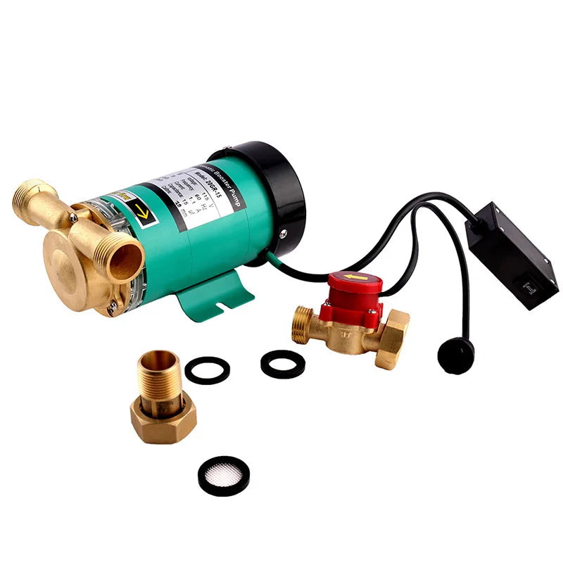 120W Water Pressure Booster Pump Hot Cold Water Pressure Pumps Circulation Pump with Water Flow Switch for Home Pond Fountain