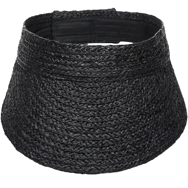 Straw Hat Women's Beach Foldable Woven Raffia