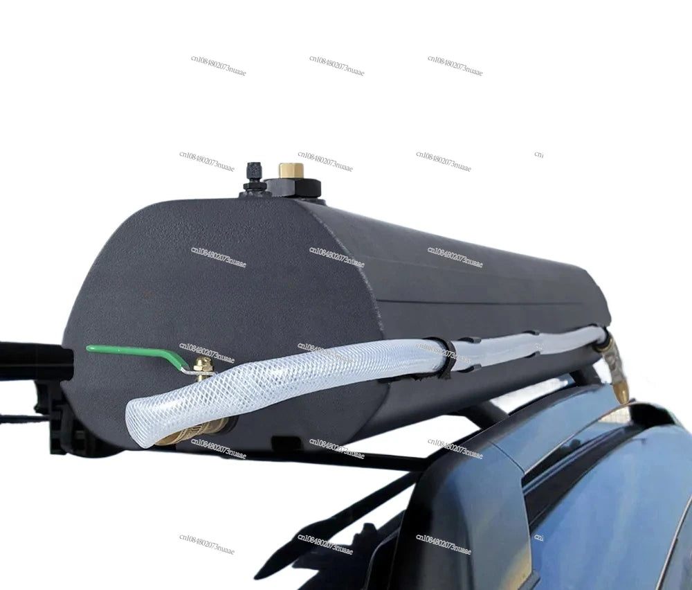 Aluminum 30L Car Roof Pressurized Camping Water Tank for Camping Shower Water Storage