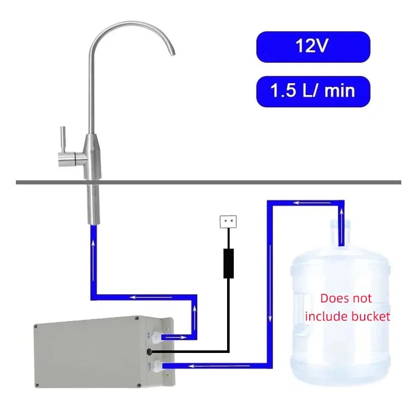 Electric Faucet Water Pump 12V 1.5L/min Faucet Automatic Suction Pump Caravan Electric kitchen Water Pump For kitchen